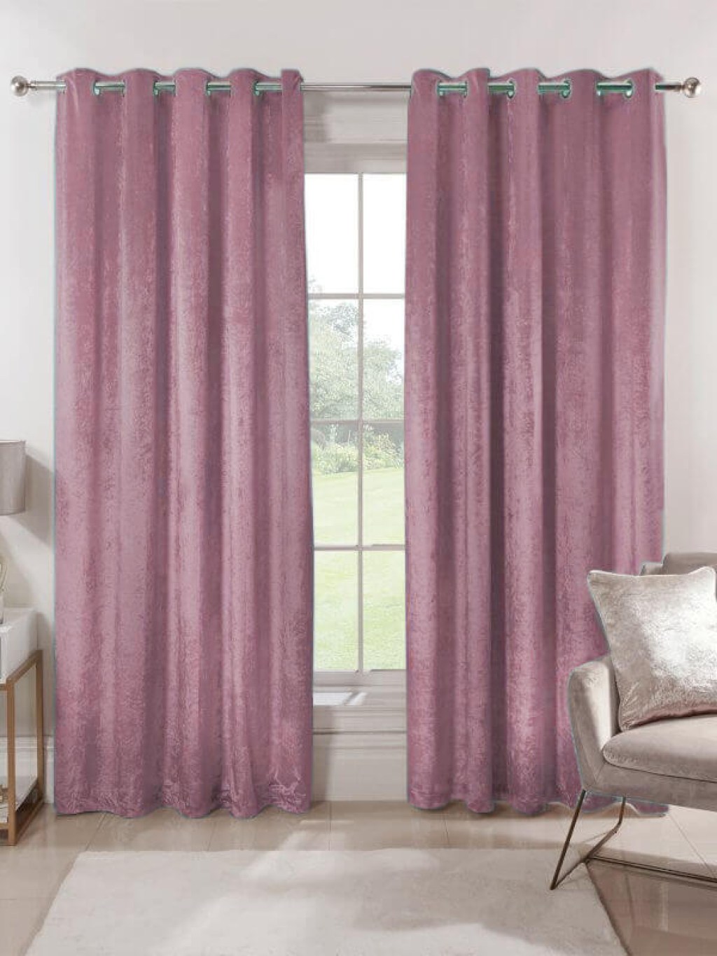 Κουρτίνα Blackout-Συσκότισης Σάπιο Μήλο Luxury Velour με Τρουκς Γαρύφαλλο 290x280 | Γαρύφαλλο - Λευκά Είδη